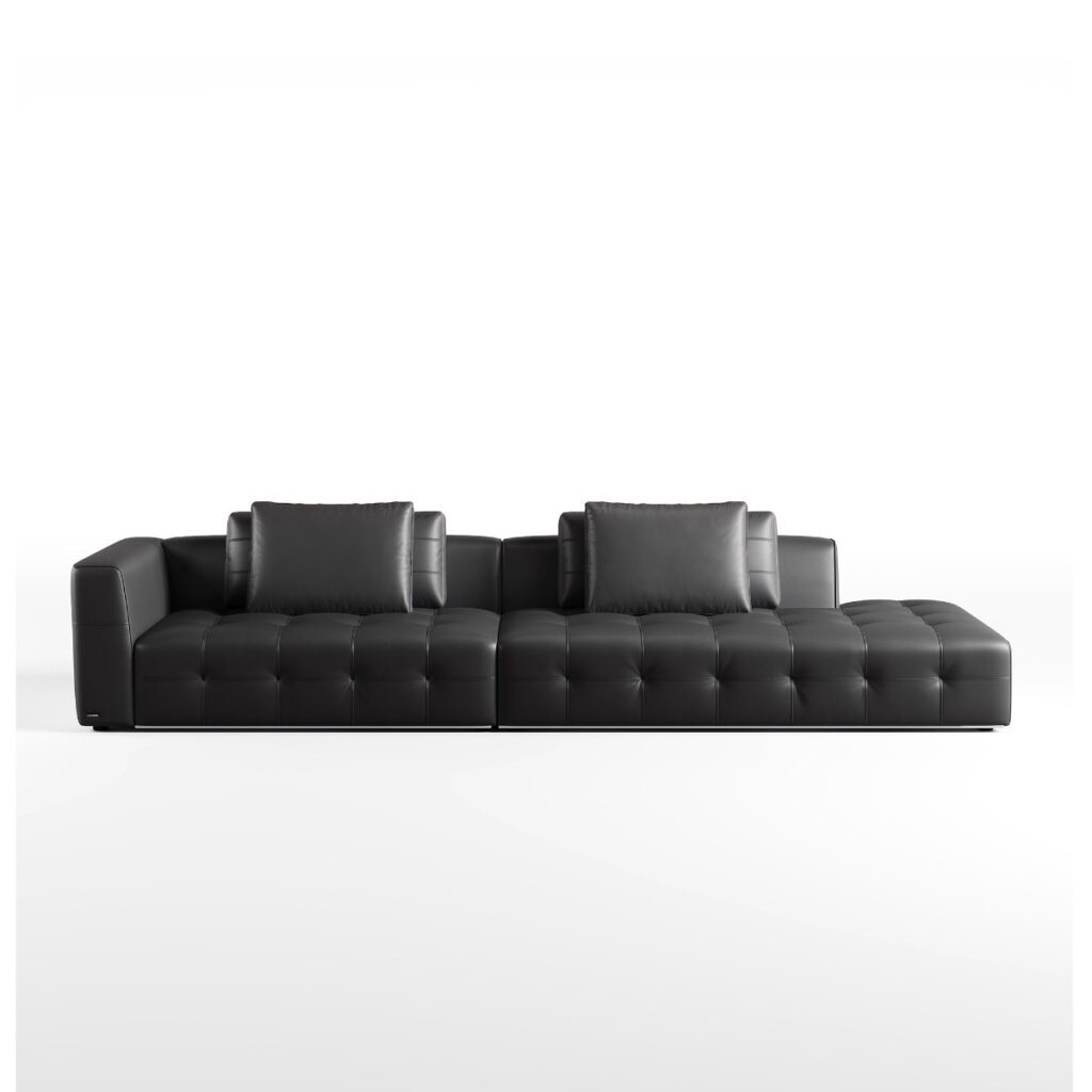 Senka 5-Seater Top Grain Leather Sofa