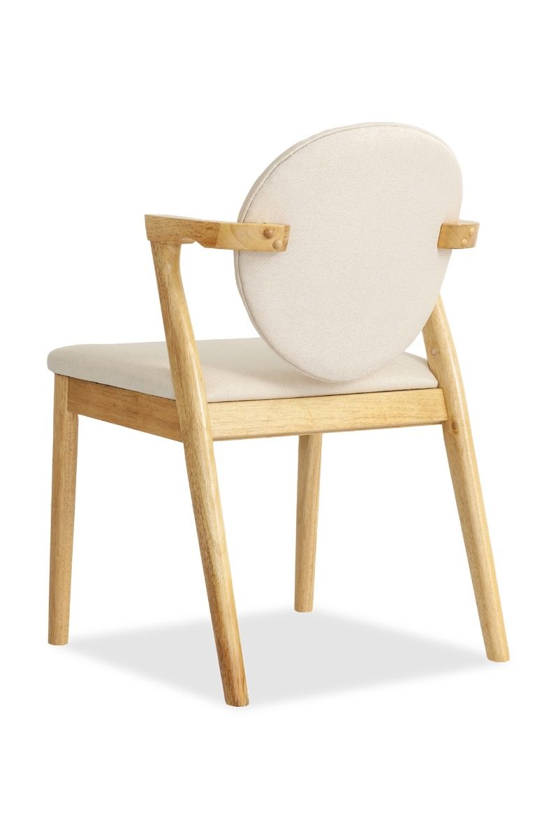 Ronny Arm Dining Chair – Natural