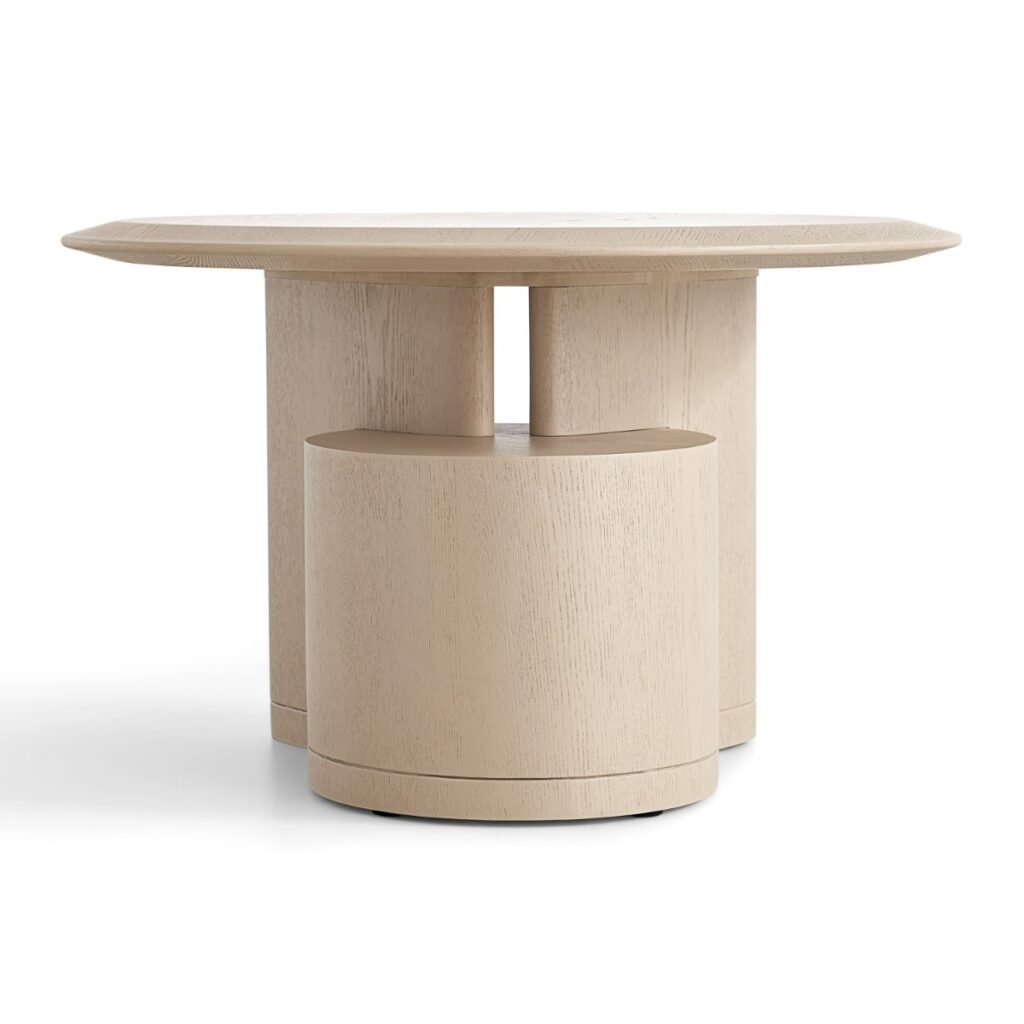 Reinier Coffee & Side Table Set – Black & White Wash