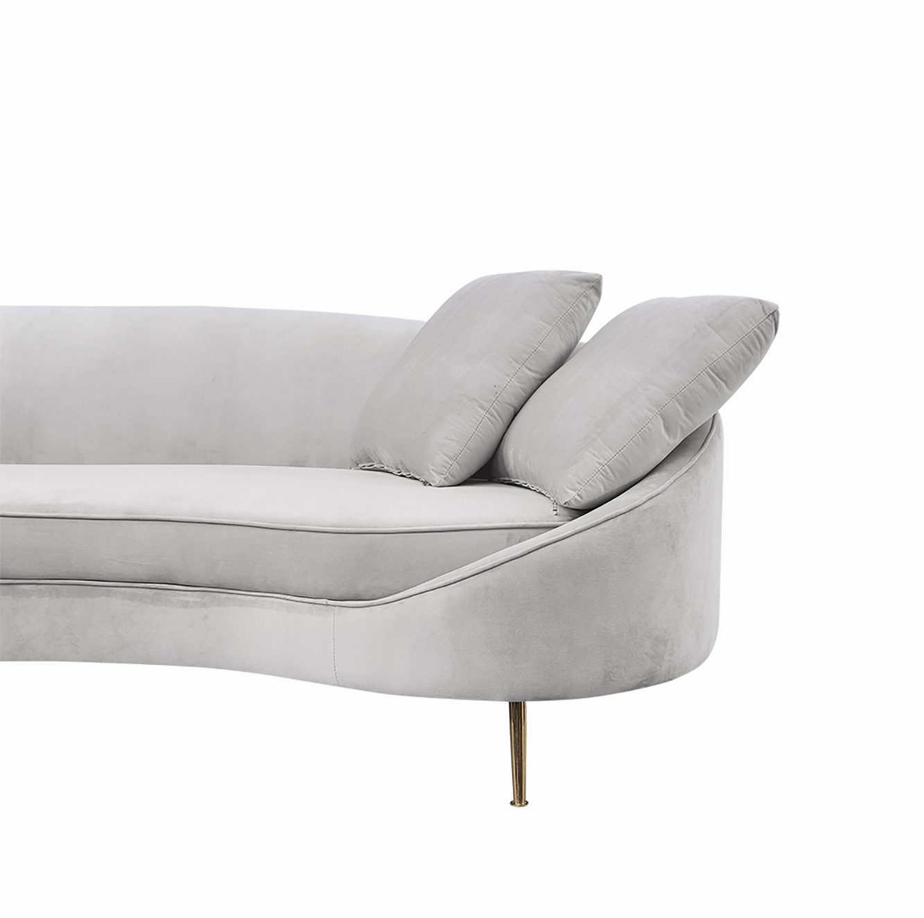 Svelte 4-Seater Sofa (Light Grey)