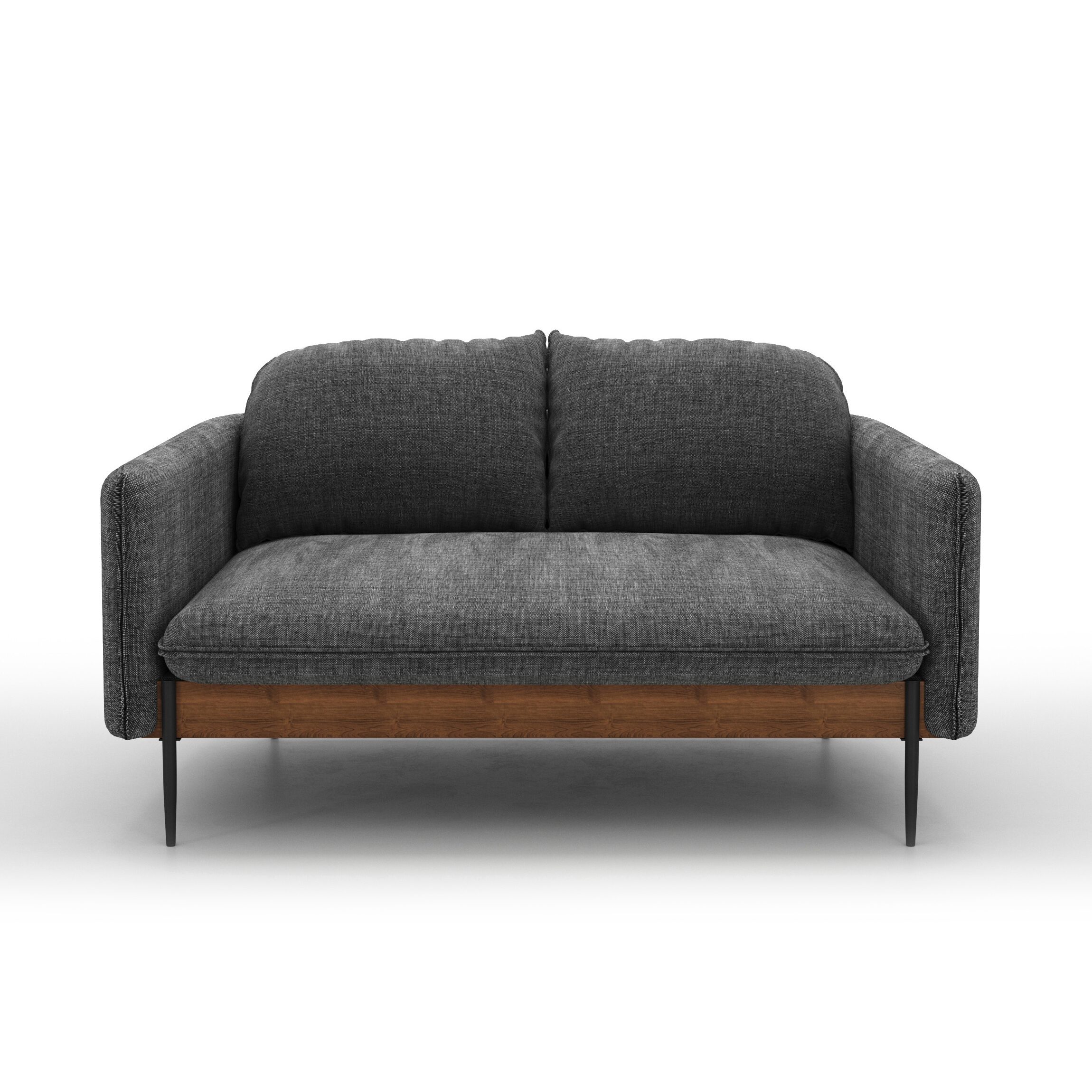 Waleis 2-Seater Sofa (Dark Grey)