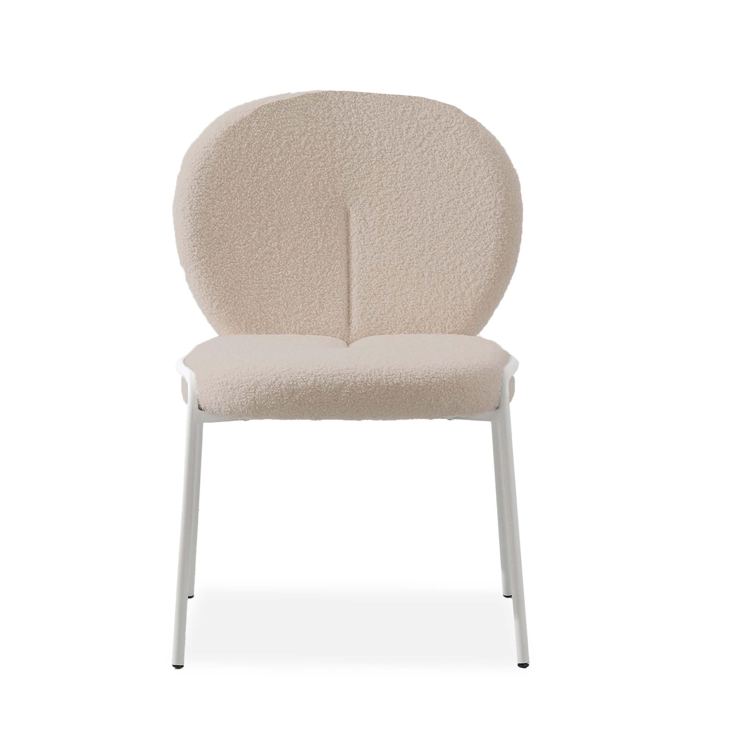Dantel Sherpa Fabric Accent Chair