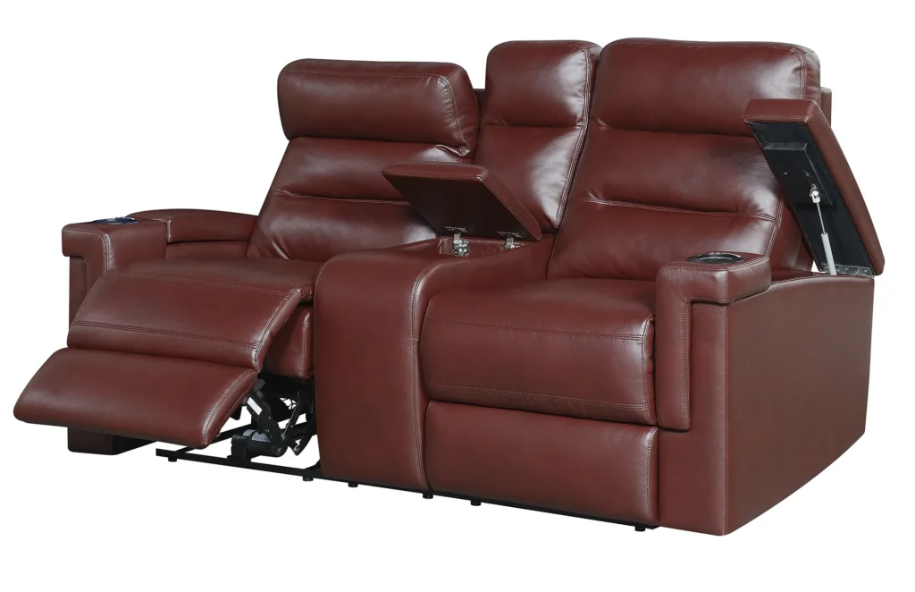Valentio Premium 2-Seater Recliner Sofa with Console