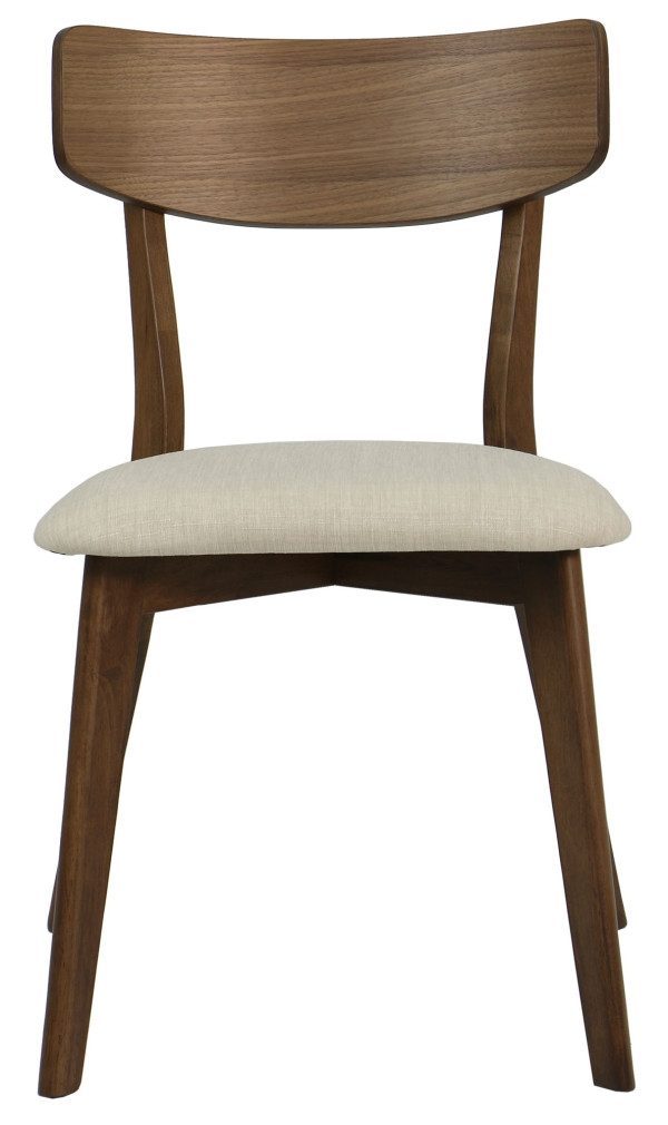Ross 1+8 Walnut Dining Set with Cream Seats