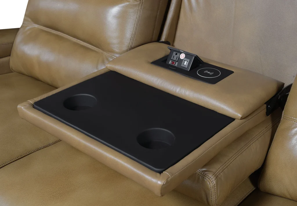 Valentio Premium 2-Seater Recliner Sofa with Console