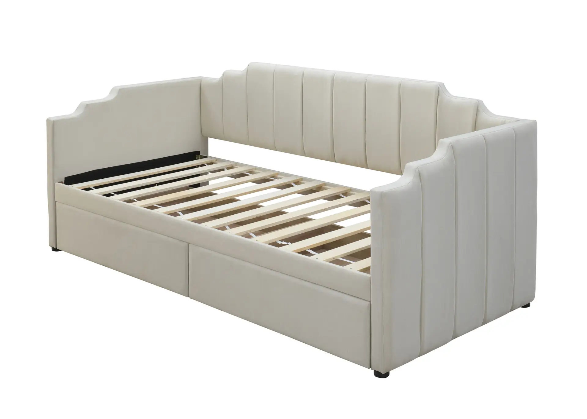 Alphosine Single Kids Daybed with Dual Storage Drawers