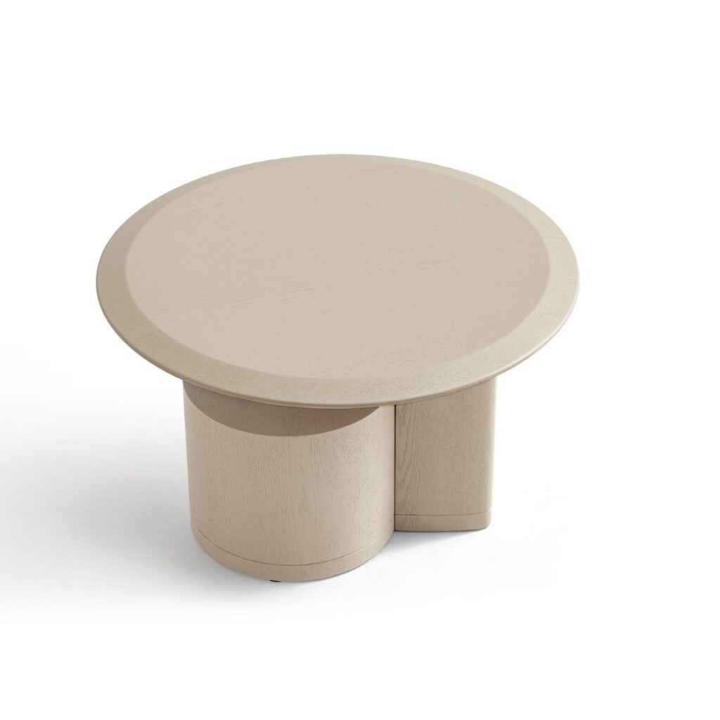 Reinier Coffee & Side Table Set – Black & White Wash
