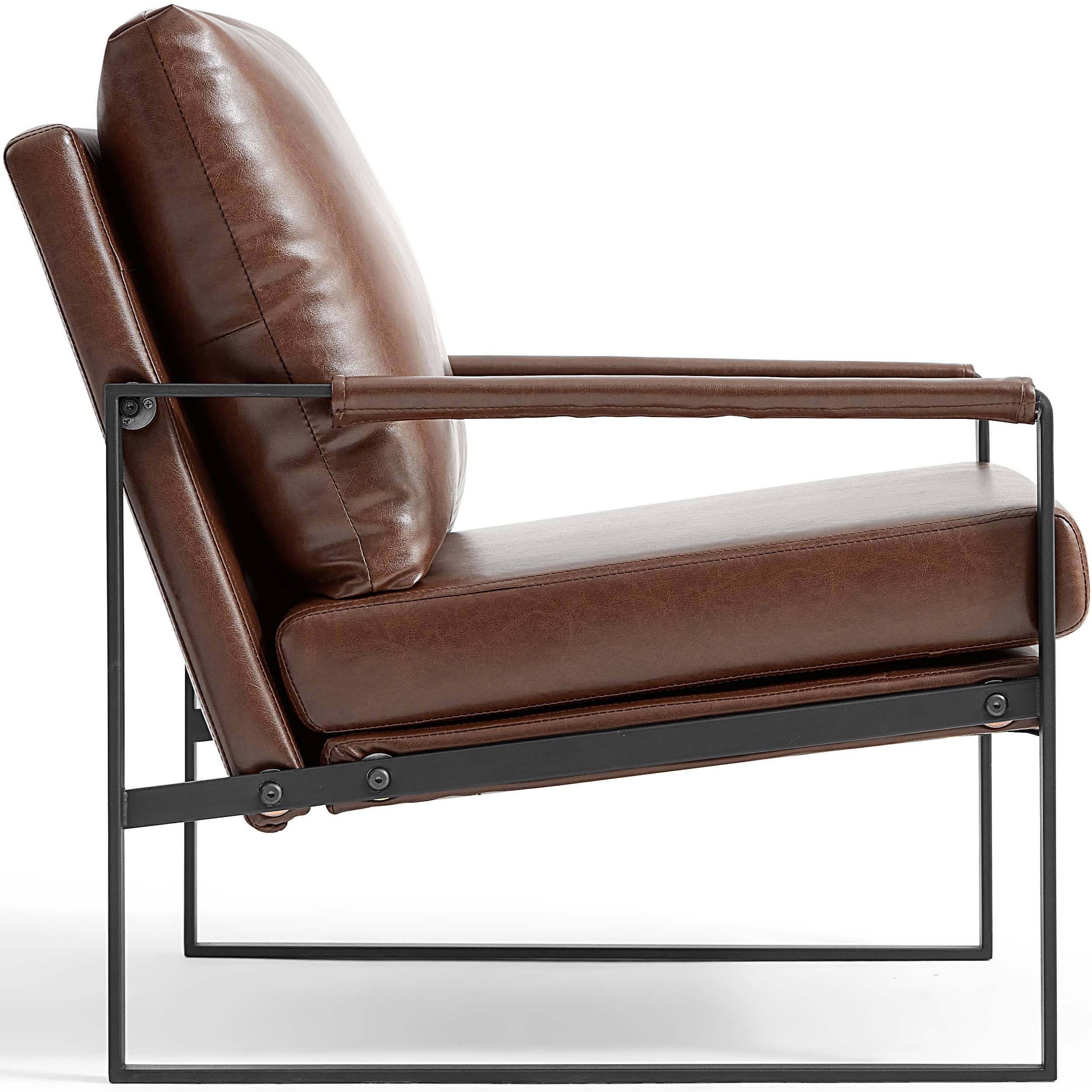 Milburn PVC Leather Armchair