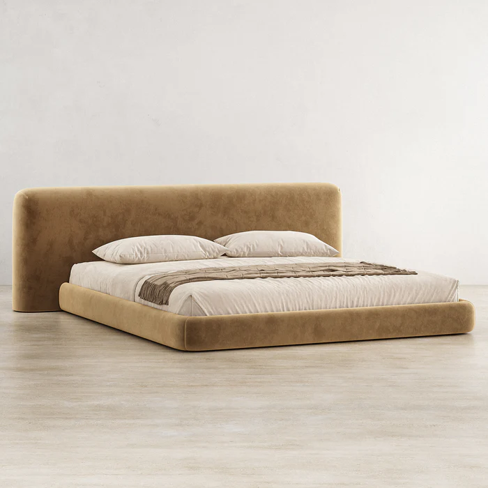 The Aurelio Plush Velvet Bed Frame
