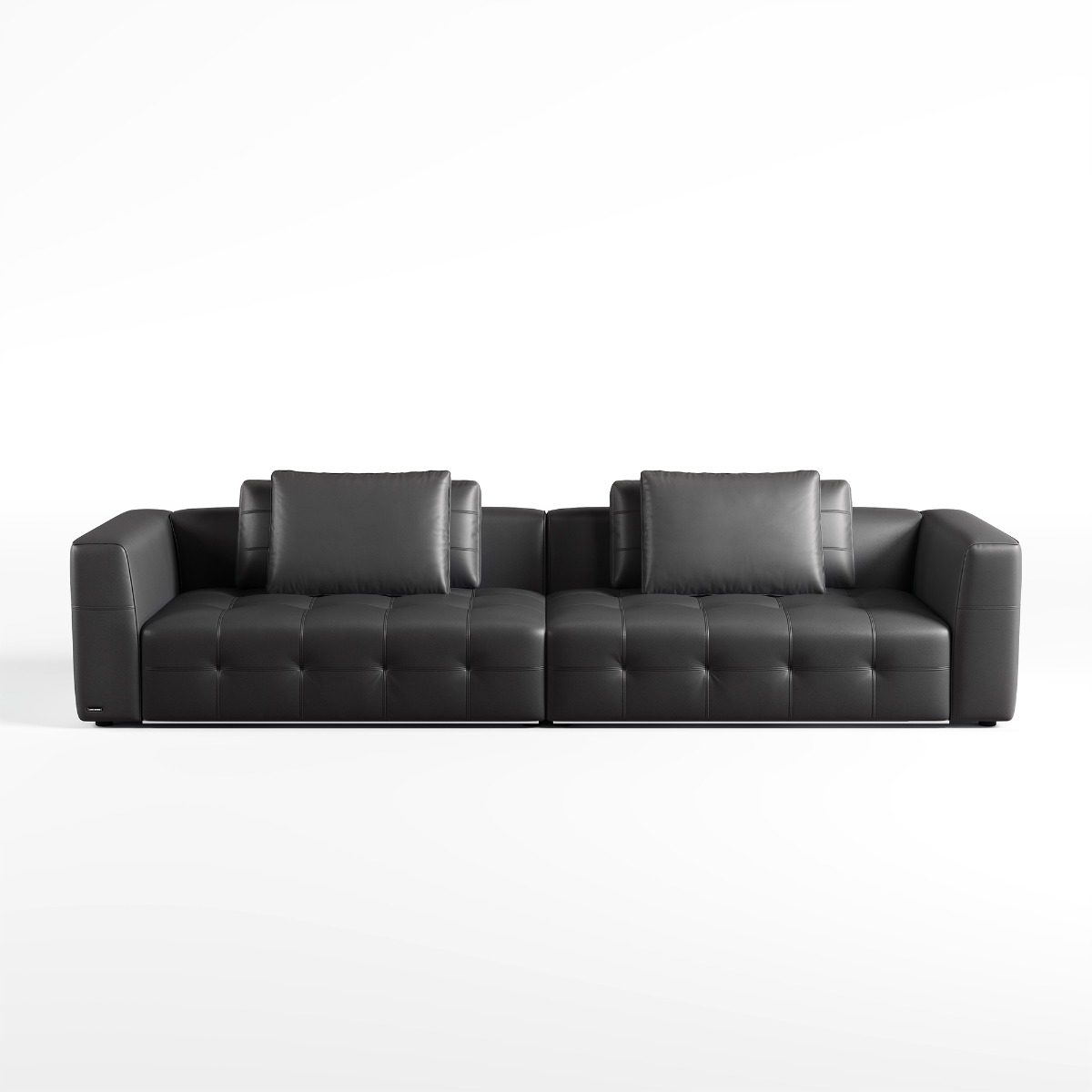 Senka 4-Seater Top Grain Leather Sofa