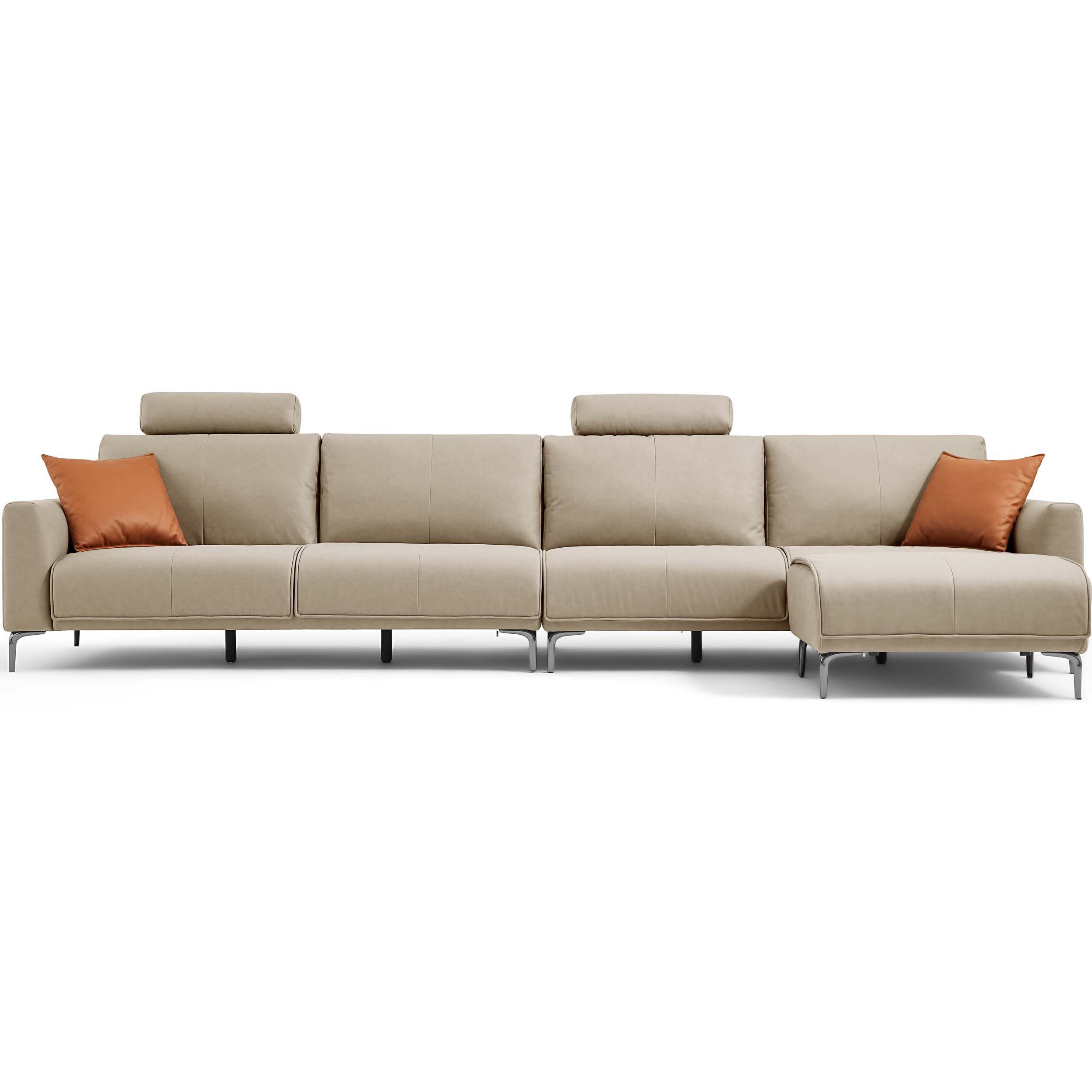 Kordale 5-Seater Leathaire Sofa with Ottoman