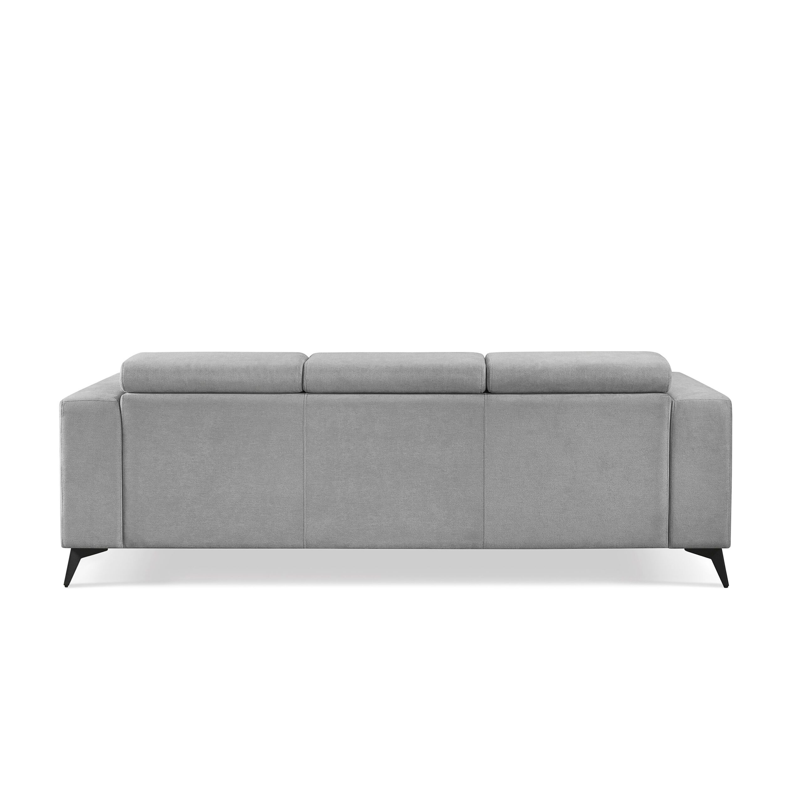 Adriano 2.15m 3-Seater Fabric Sofa with Ottoman