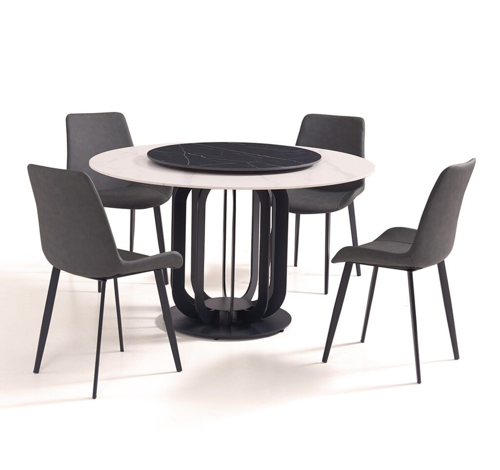 Preita 1.3M Round Sintered Stone Dining Table