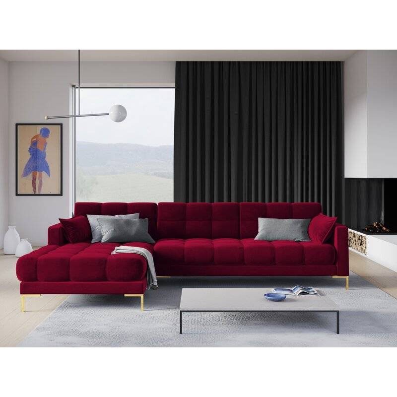 Montero Velvet L-Shape Sofa