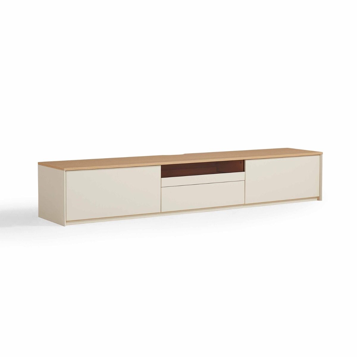 Shanika 2.0M TV Console – NaturalWhite
