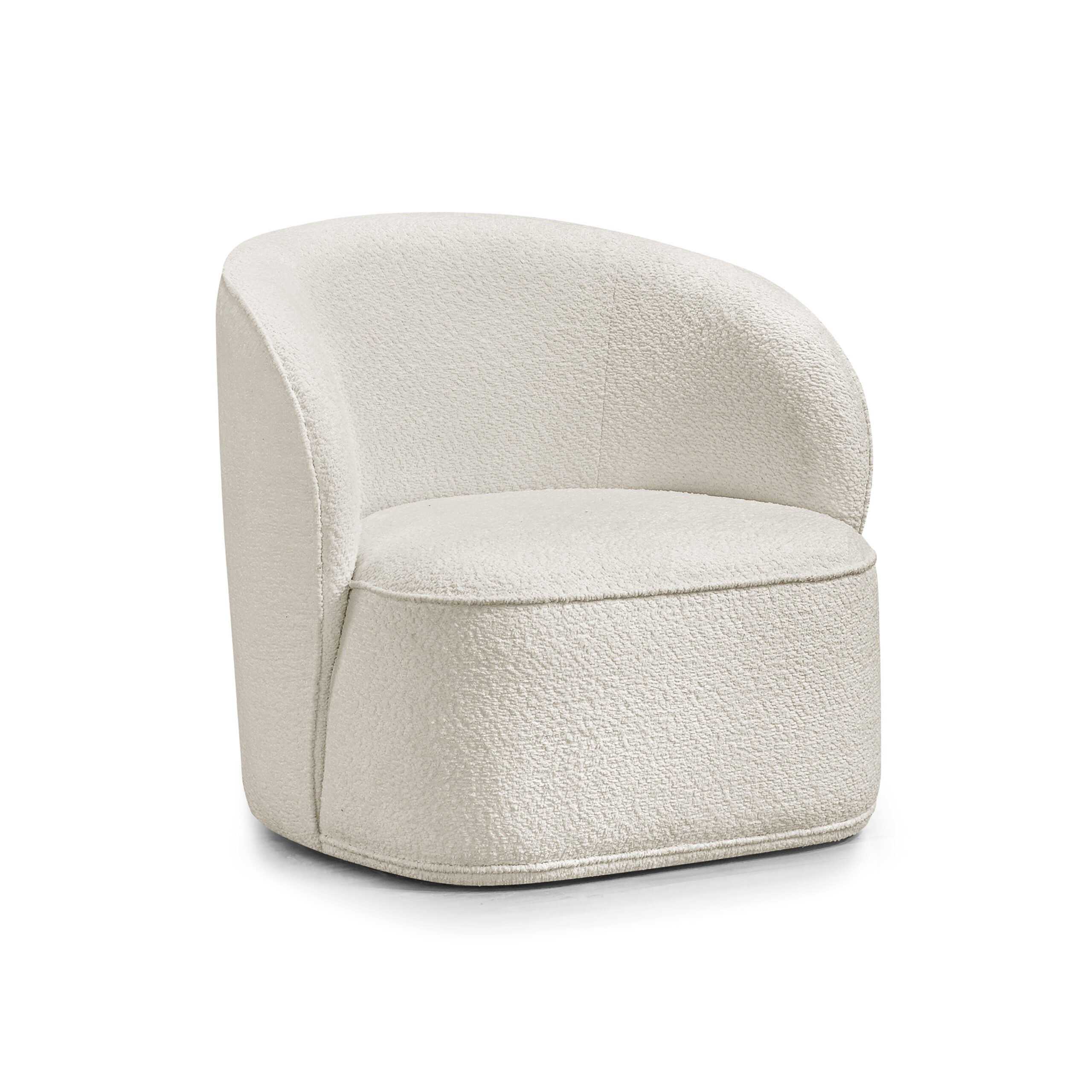 Delanna Boucle Fabric Lounge Chair