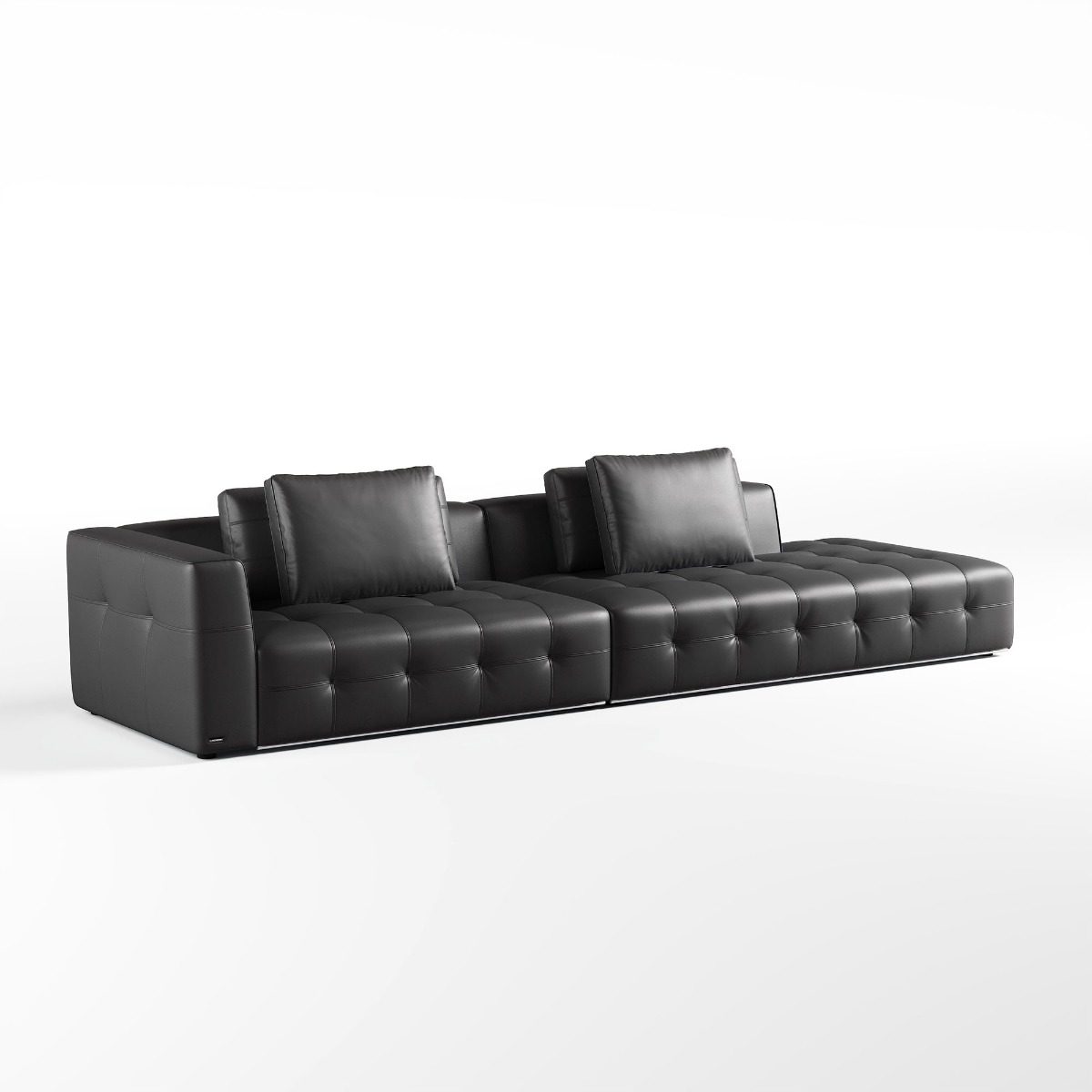 Senka 5-Seater Top Grain Leather Sofa
