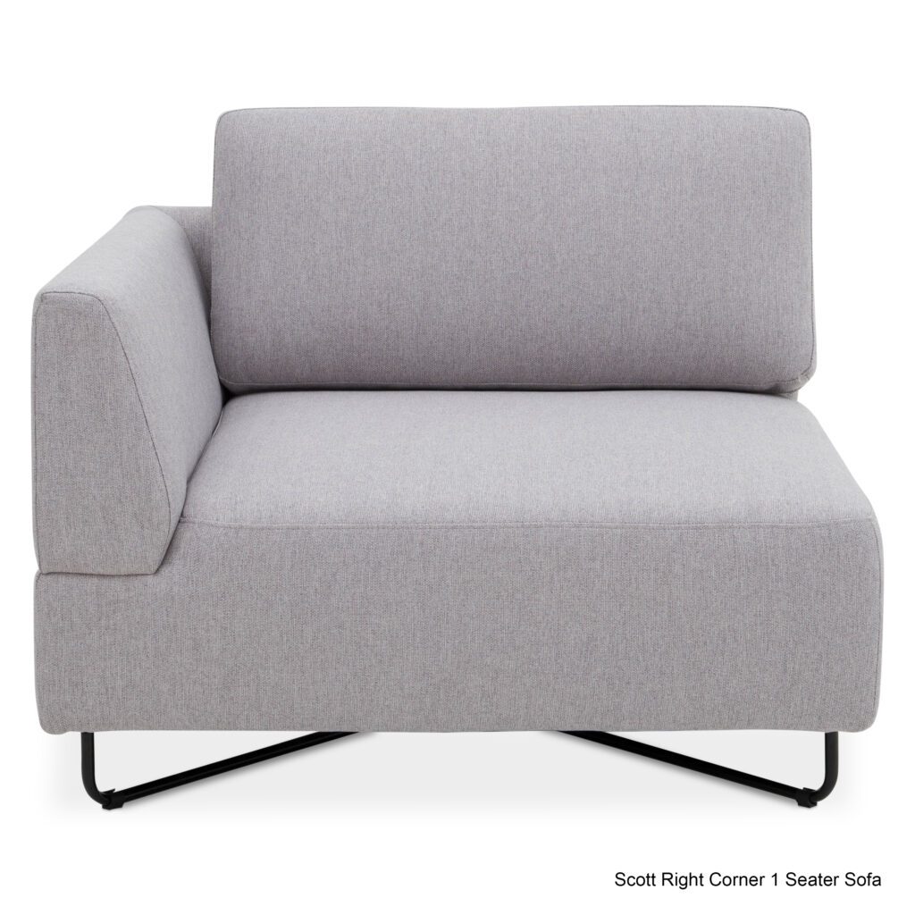 Scott 2-Seater Modular Sofa (Light Grey)