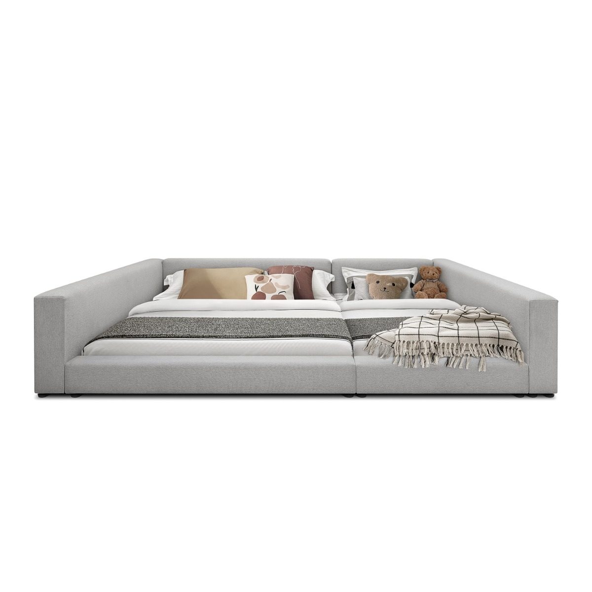 Clara Kids Friendly Family Bed Frame Set (Queen and Single)