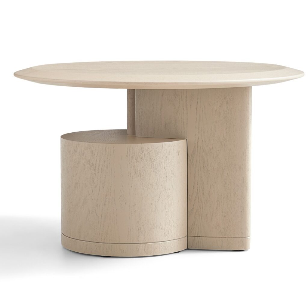 Reinier Coffee & Side Table Set – Black & White Wash
