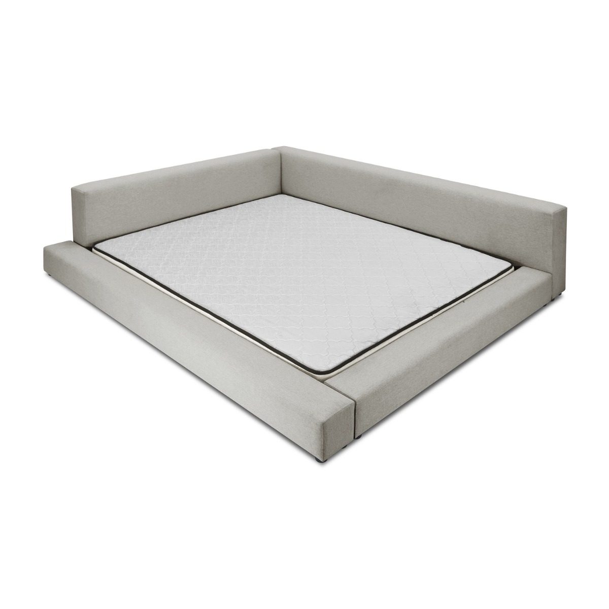 Clara Low Profile Upholstered Queen Bed Frame