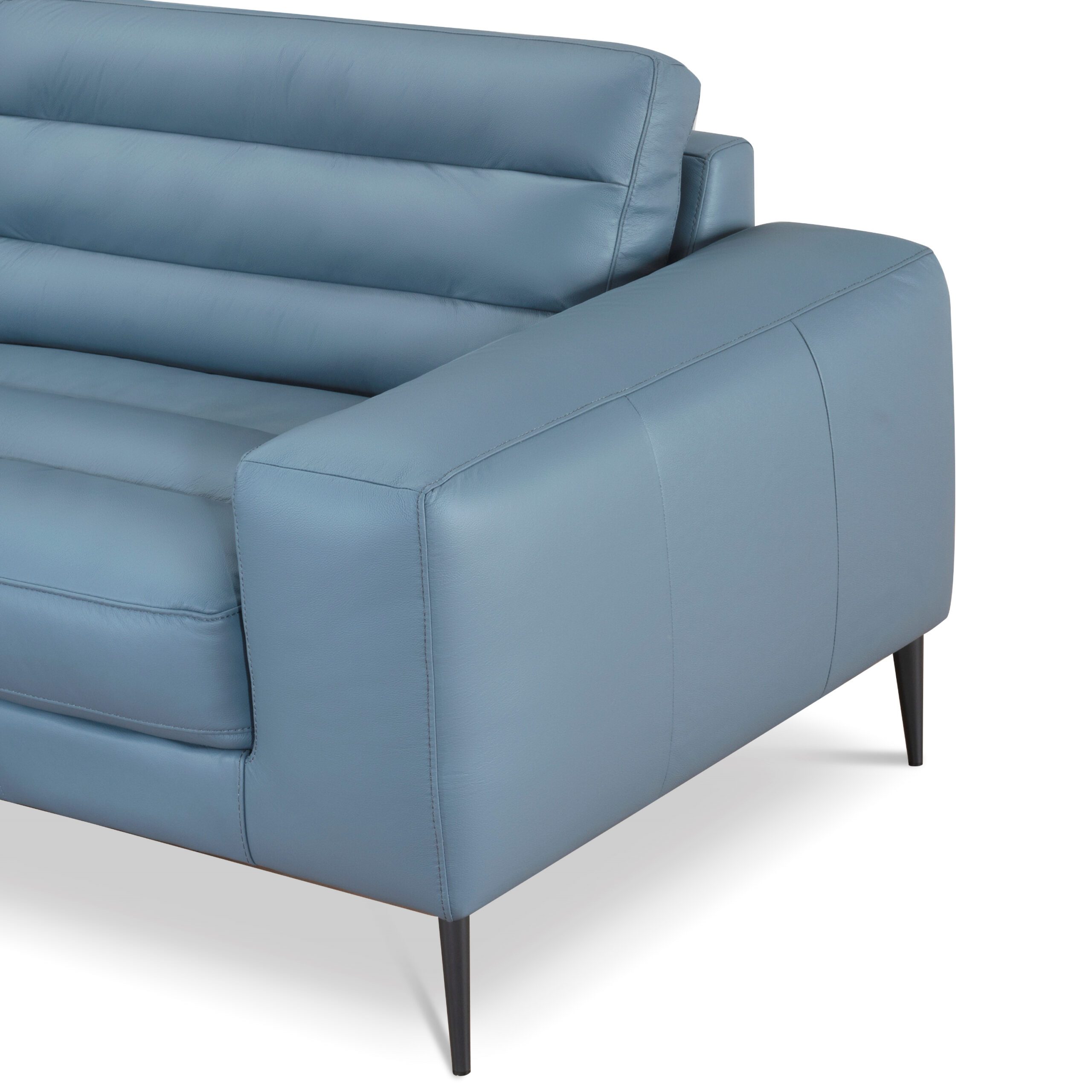 Vicente L-Shape Full Leather Sofa – Top Grain European Leather