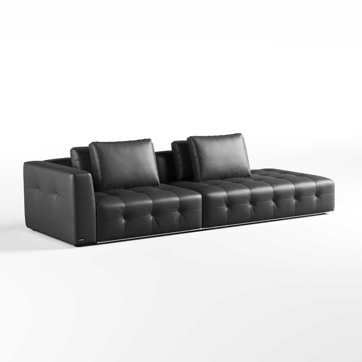 Senka Premium 4-Seater Top Grain Leather Sofa