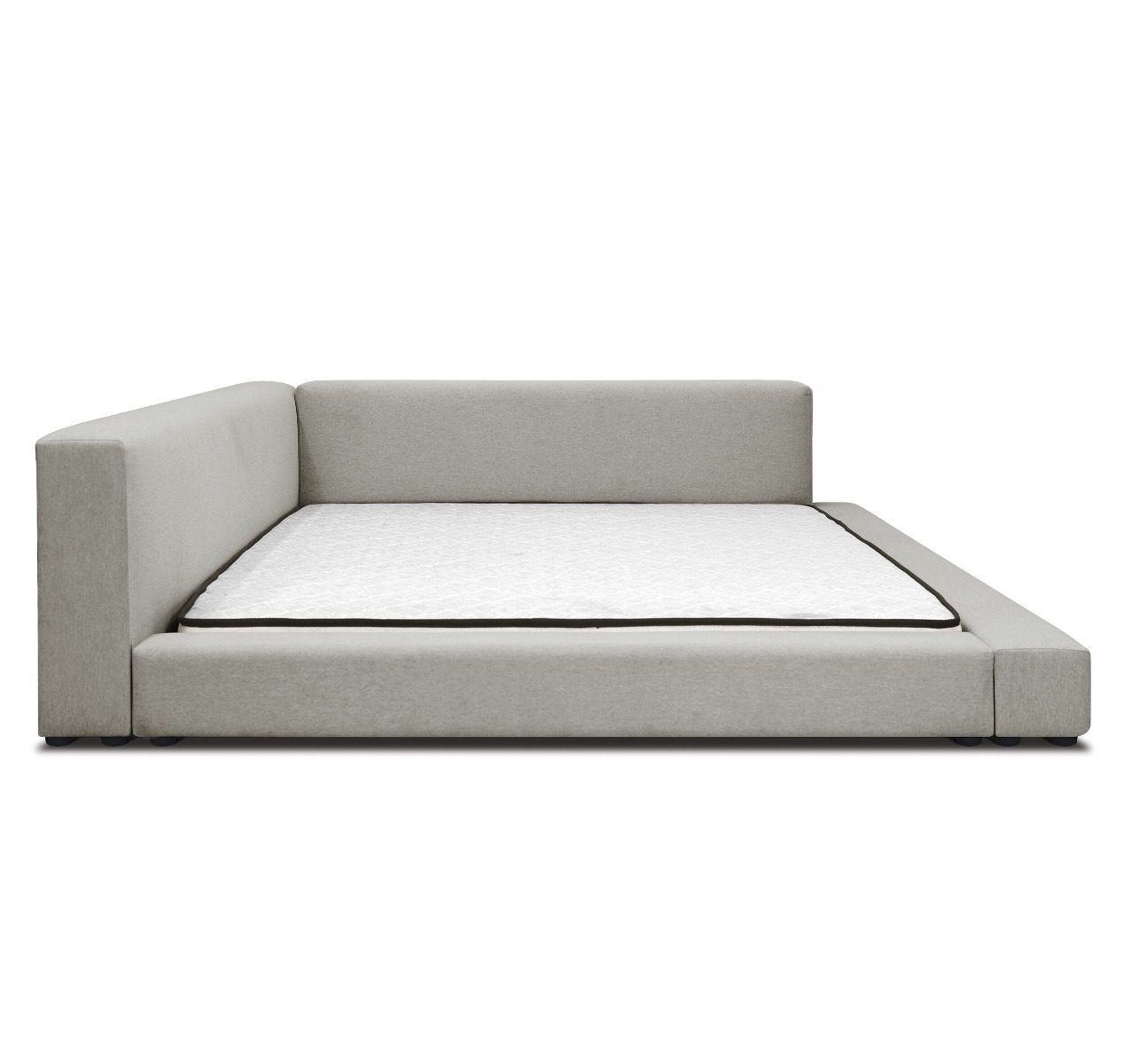 Clara Low Profile Upholstered Queen Bed Frame