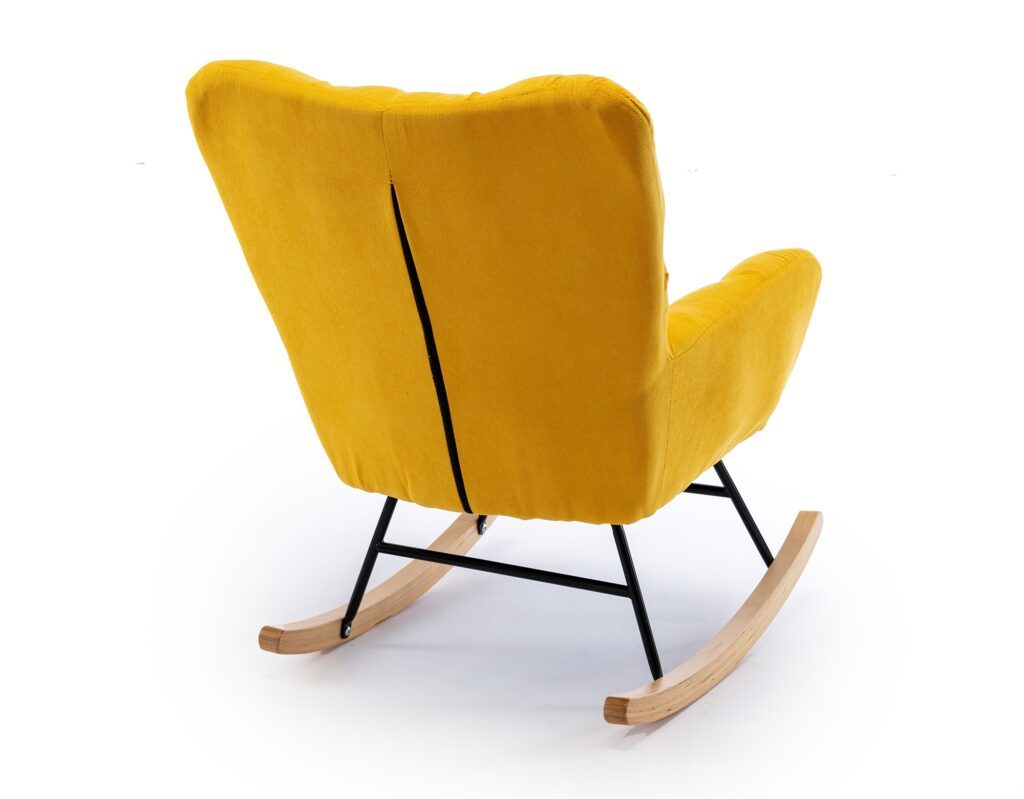 Westley Modern Flannel Rocking Chair