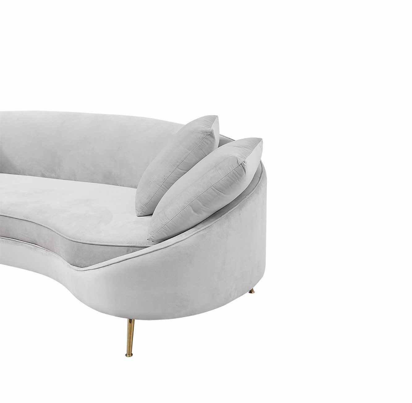 Svelte 4-Seater Sofa (Light Grey)