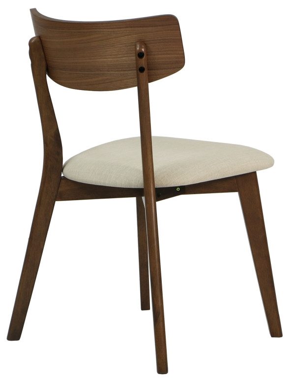 Ross 1+8 Walnut Dining Set with Cream Seats