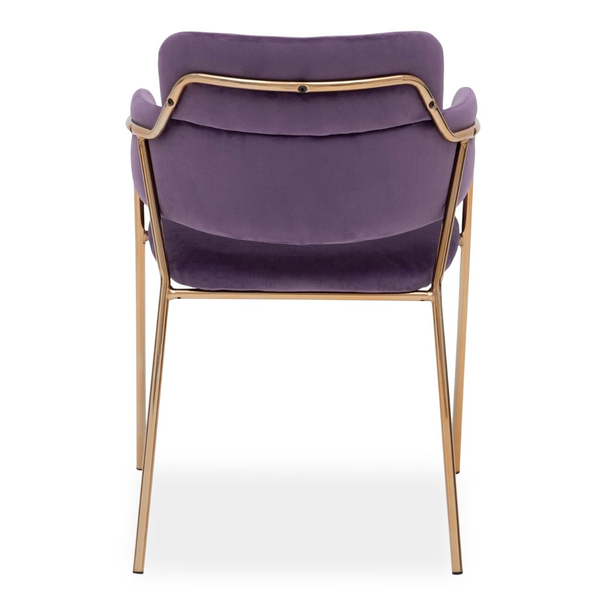 Emmiel Velvet Dining Chair with Gold Legs