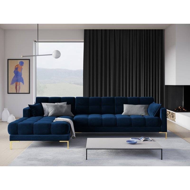 Montero Velvet L-Shape Sofa