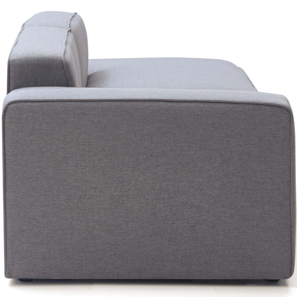 Tuomas 3-Seater Sofa with Ottoman – Light Grey