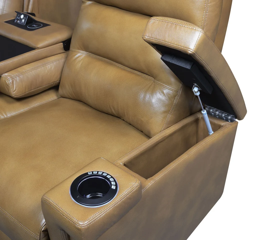 Valentio Premium 2-Seater Recliner Sofa with Console