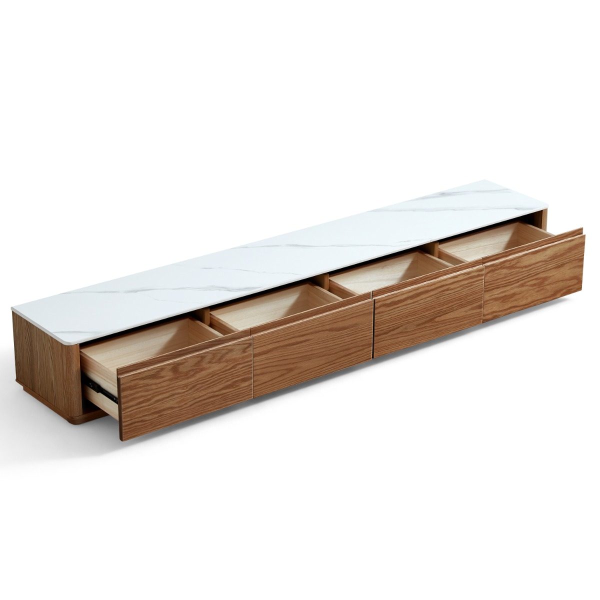 Kattalin Oak Stone Top TV Console