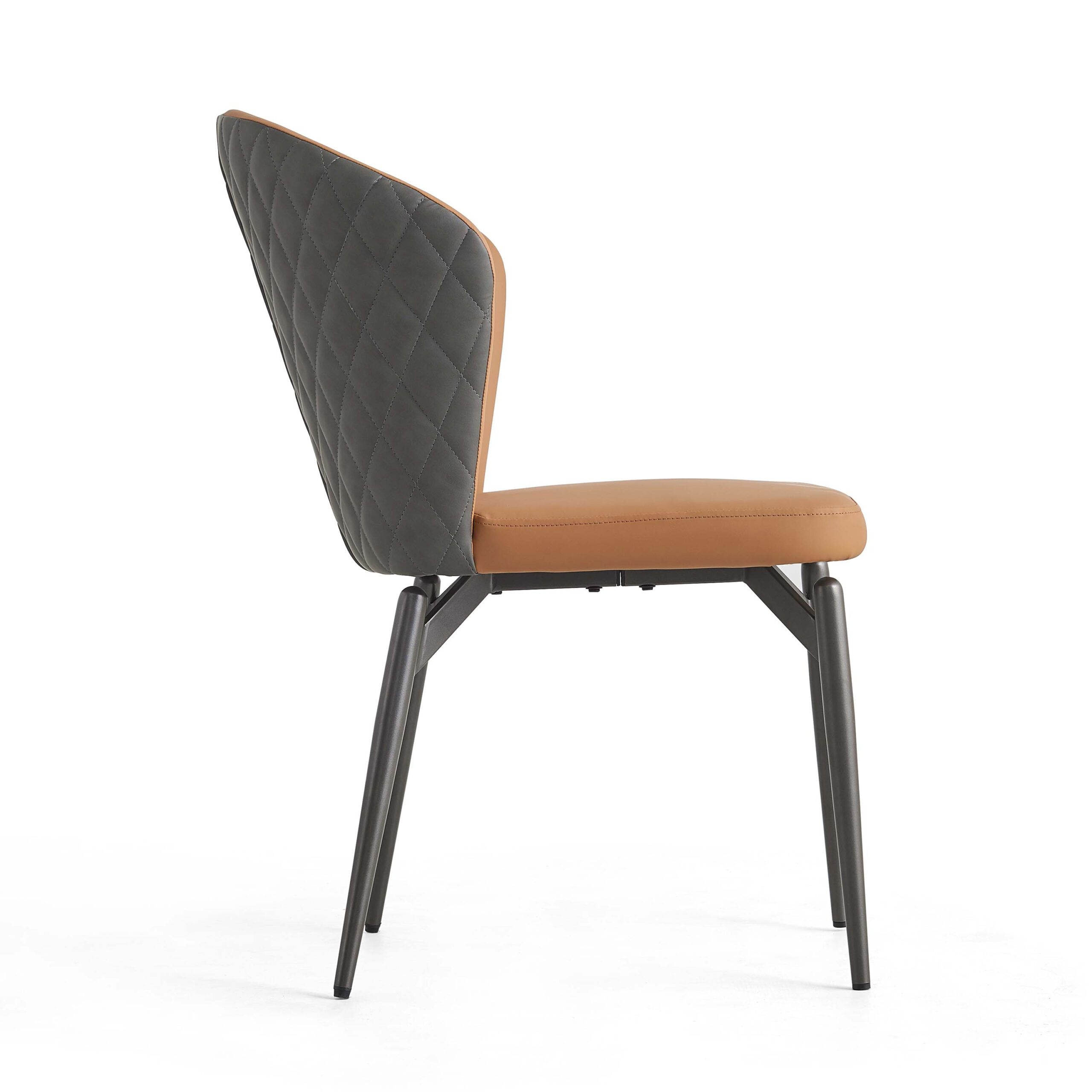 lvria Faux Leather Chair – Tawny