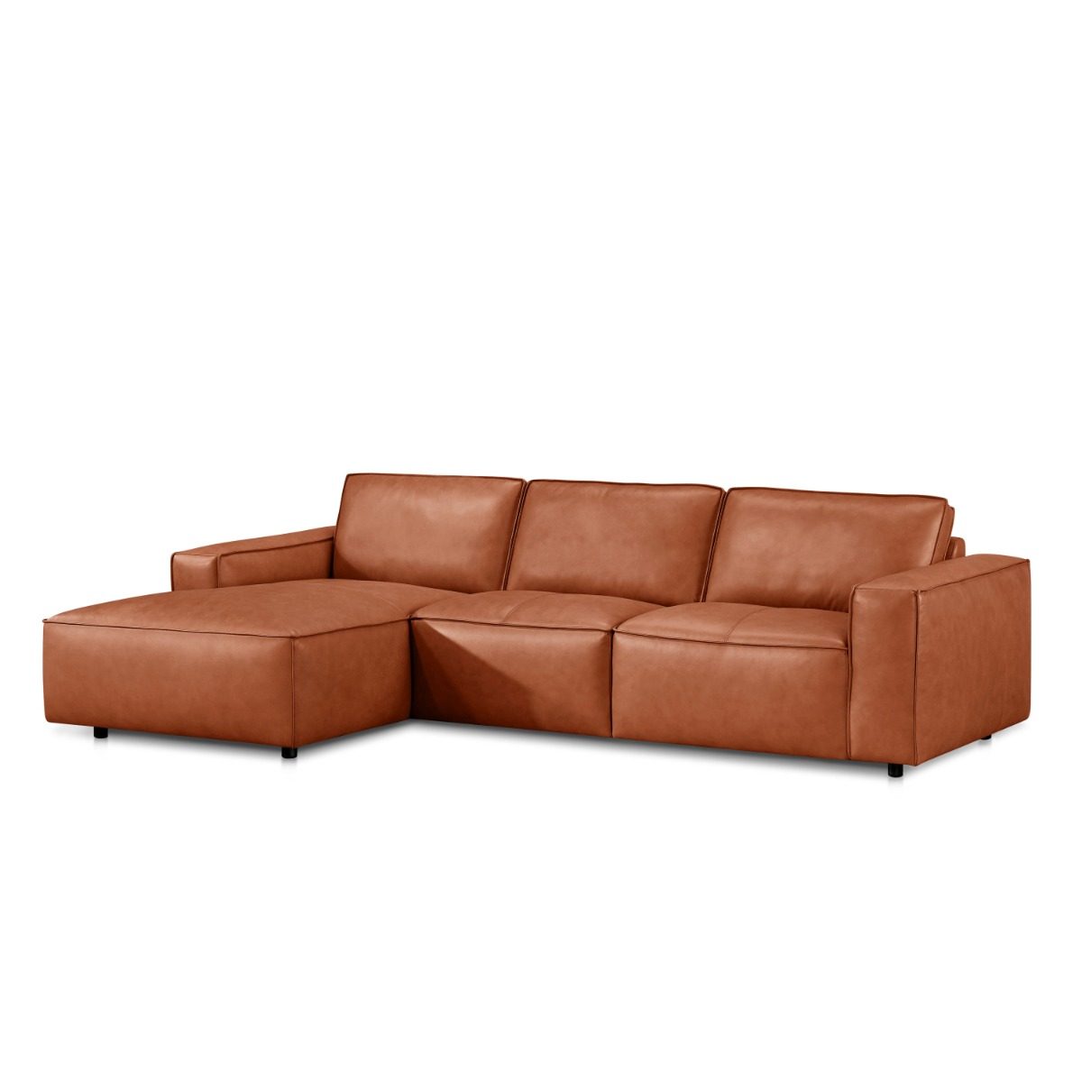 Zalmir L-Shape Full Leather Sofa