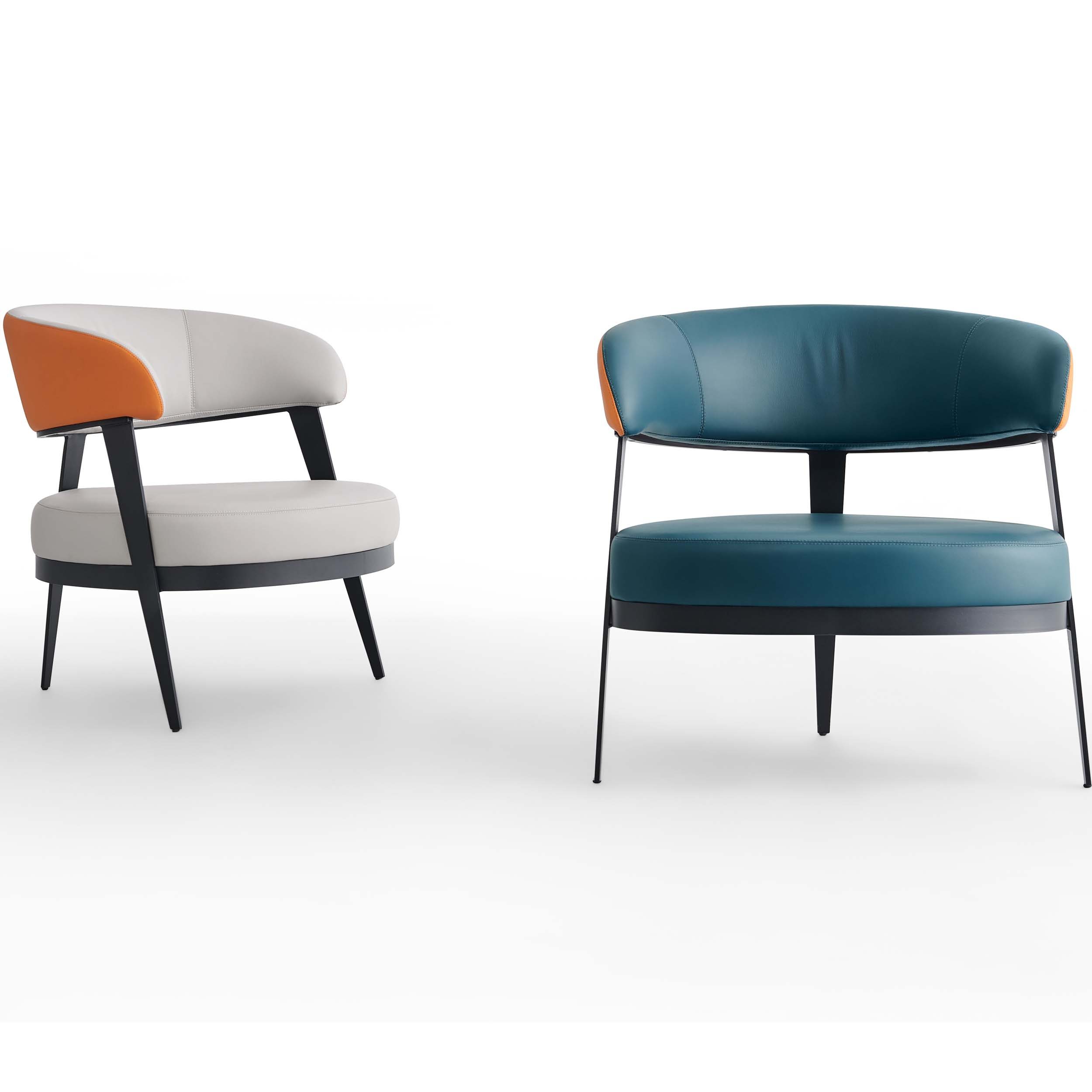 Parmenio Premium Leather Accent Armchair