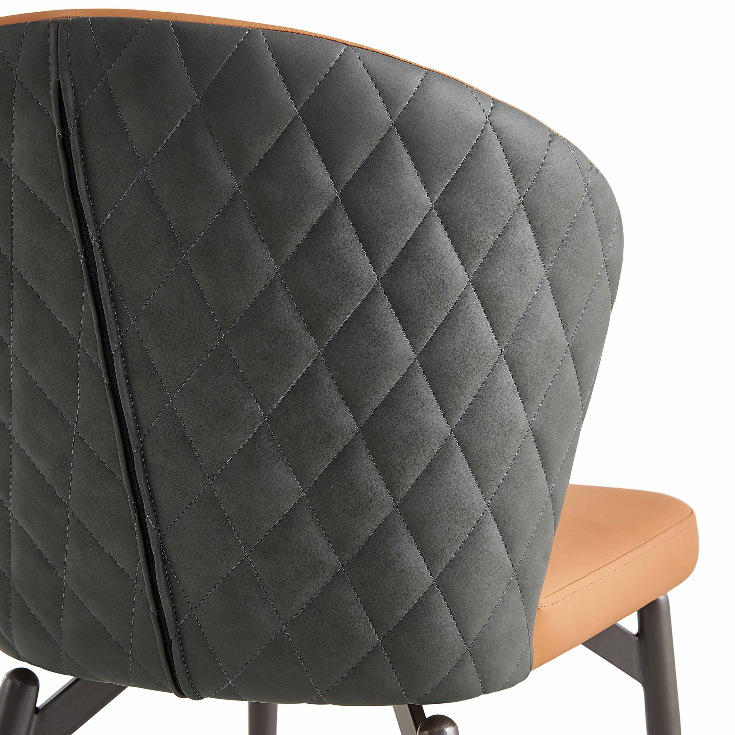 lvria Faux Leather Chair – Tawny