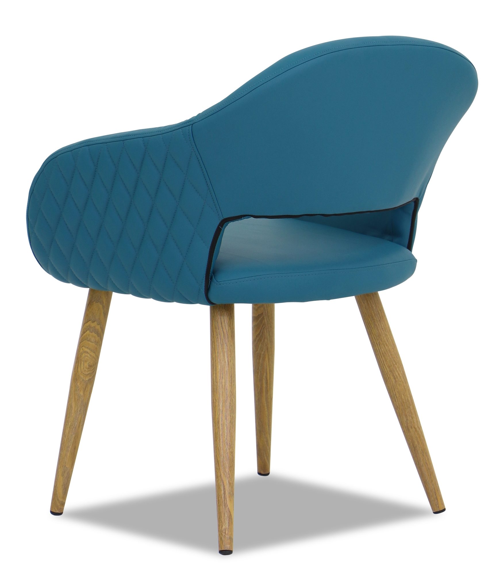 Kian Faux Leather Armchair – Teal