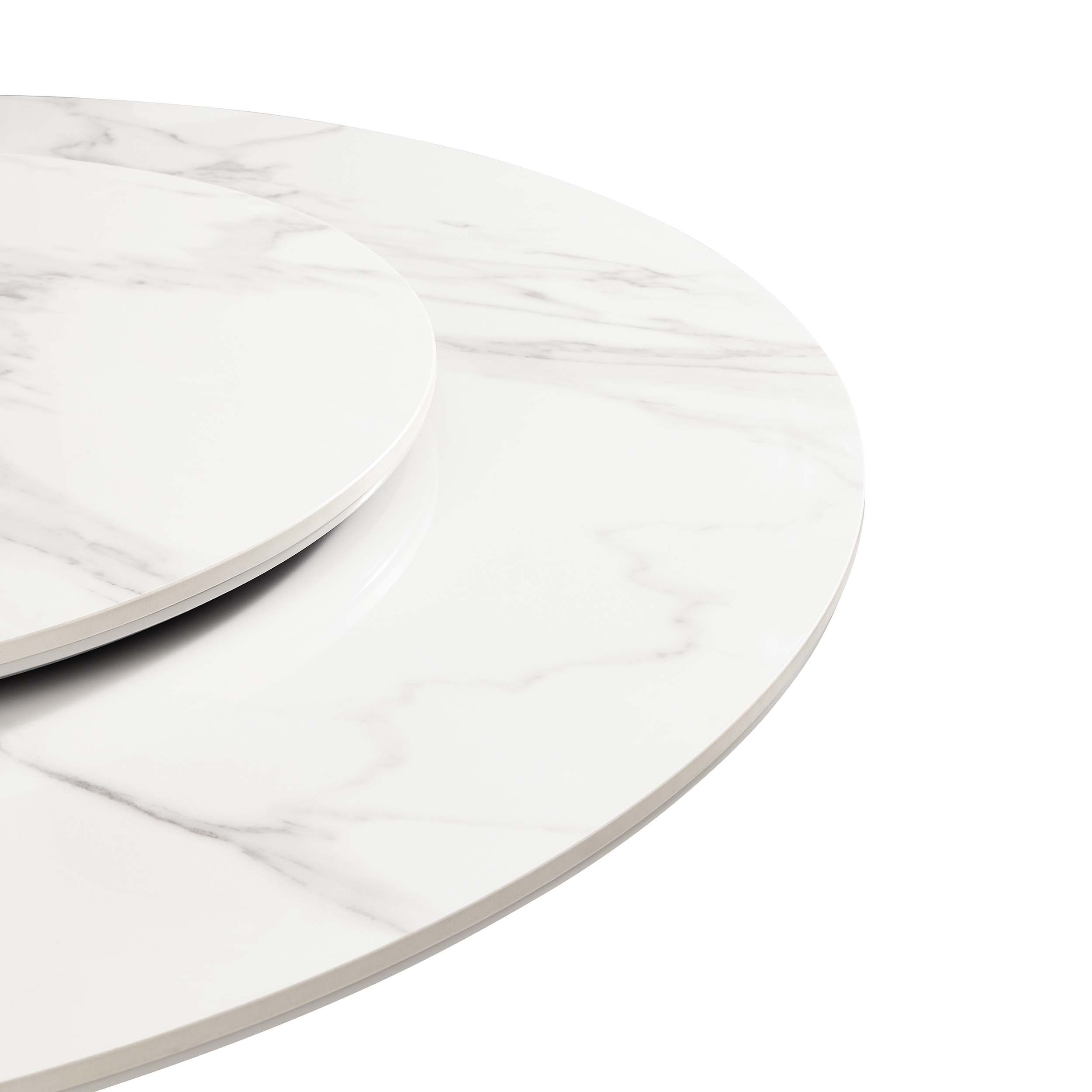 Botticino 1.35M Round Sintered Stone Dining Table