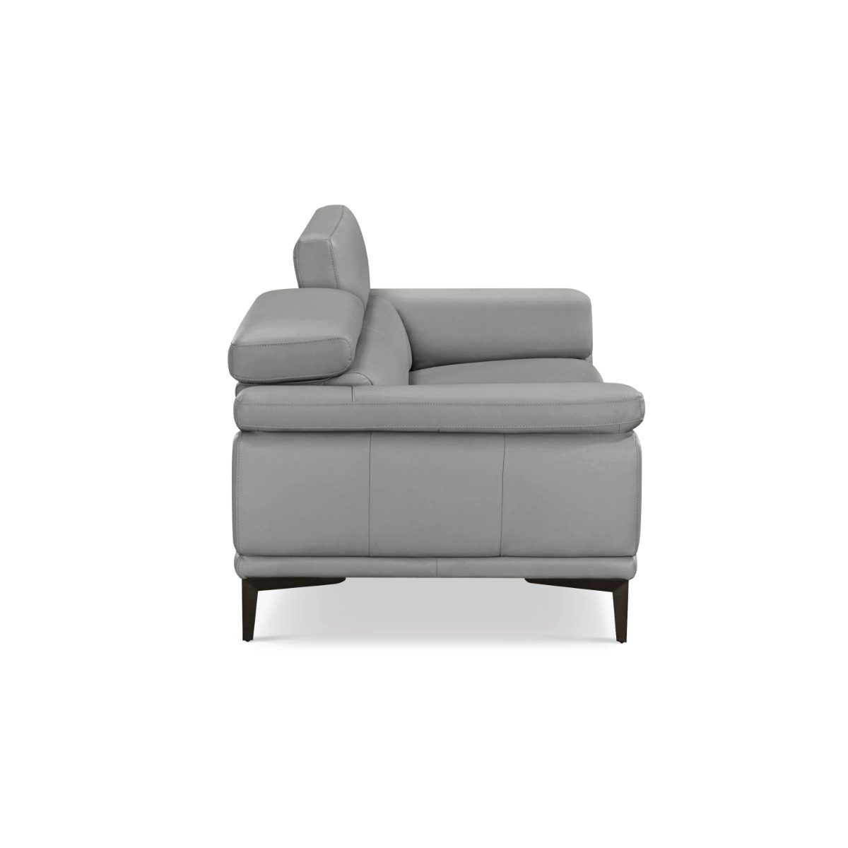 Zelma 2-Seater Full Leather Sofa with Adjustable Headrest