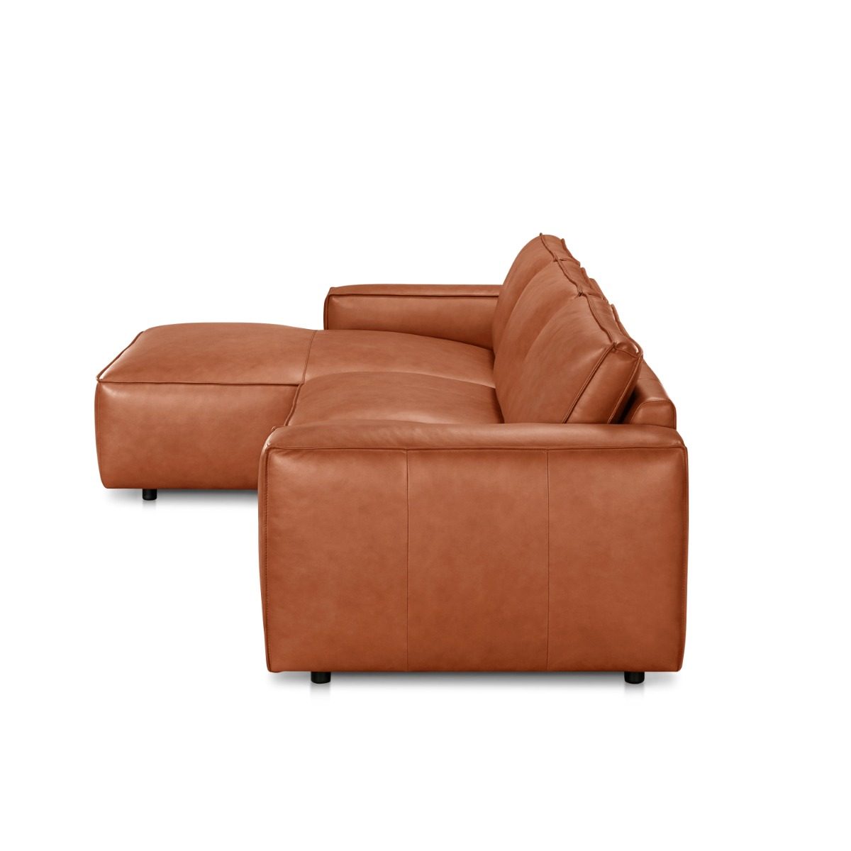Zalmir L-Shape Full Leather Sofa