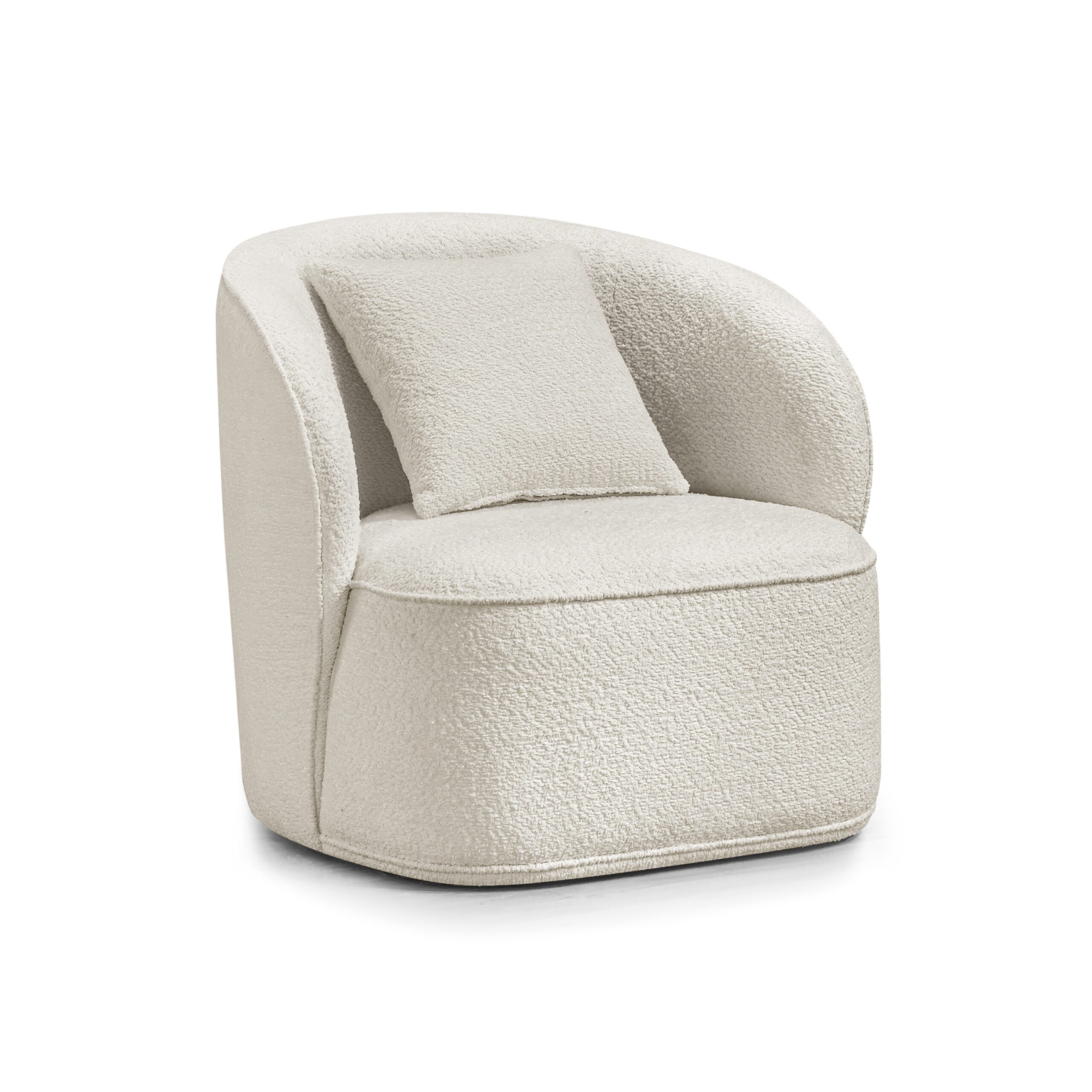Delanna Boucle Fabric Lounge Chair