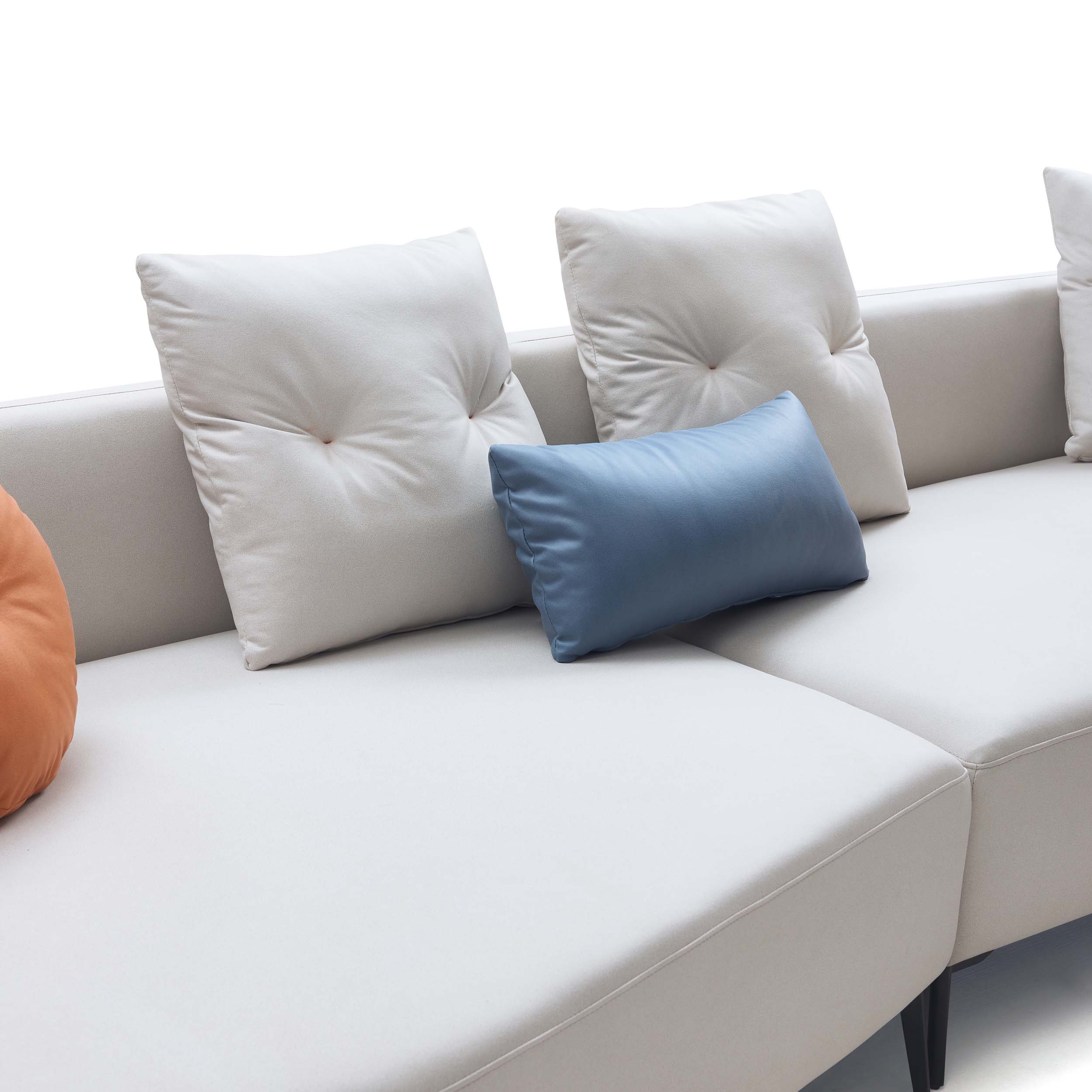 Westbroc 4-Seater Sofa with Right Chaise – Off White