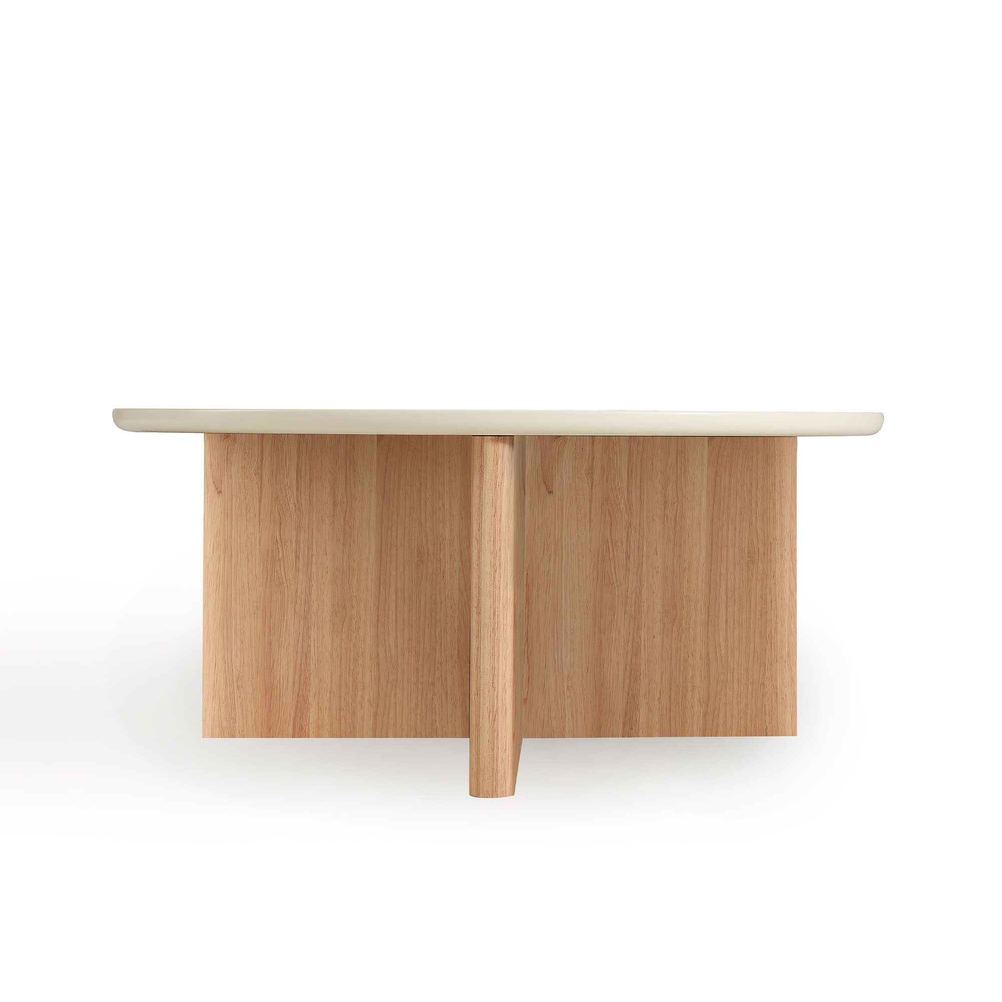 Zygmunt Round Coffee Table with 3 Padded Stools