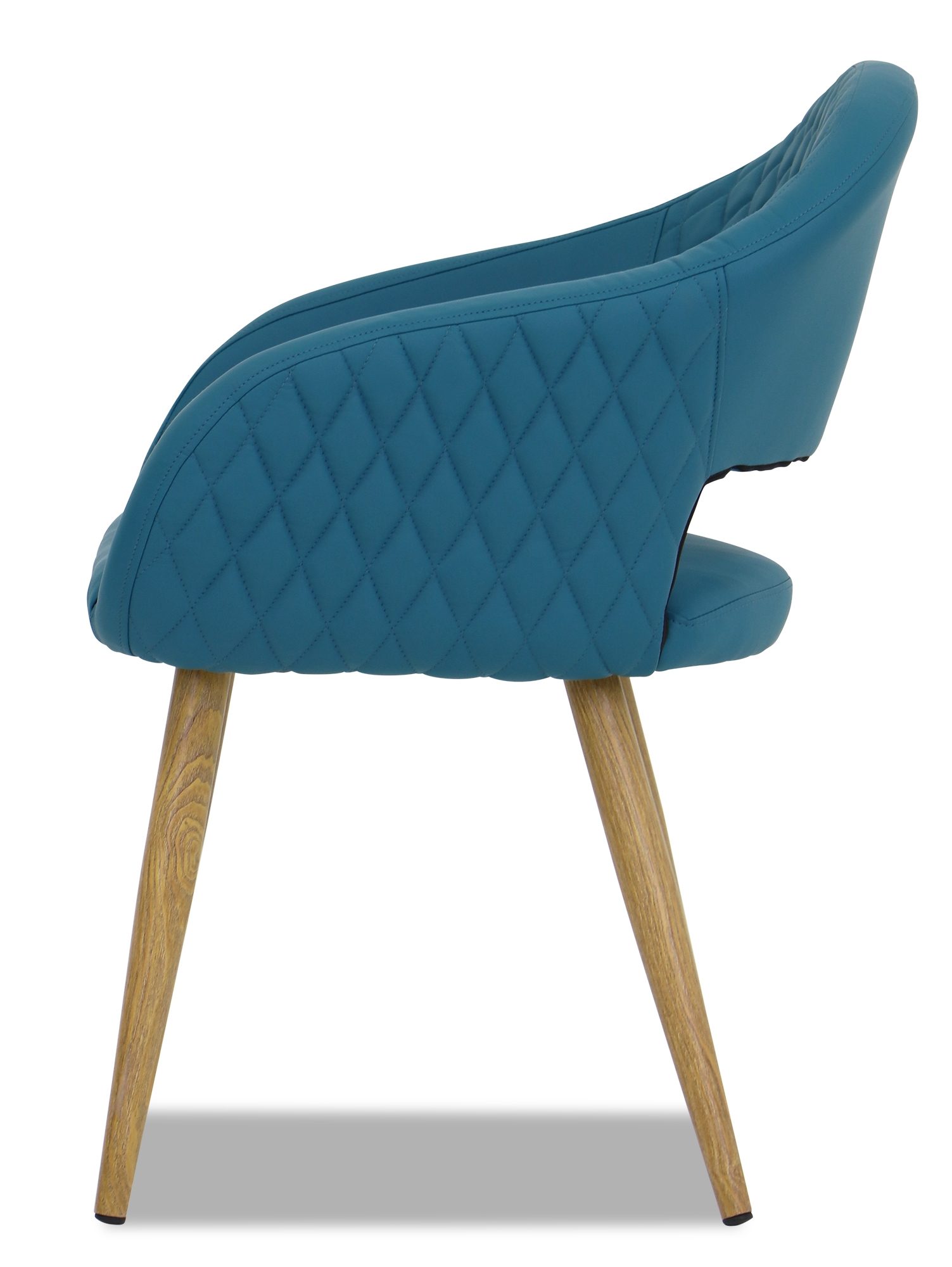 Kian Faux Leather Armchair – Teal