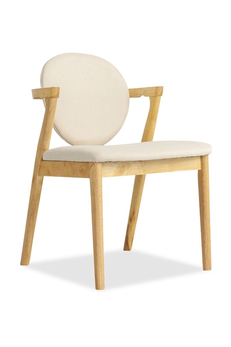 Ronny Arm Dining Chair – Natural