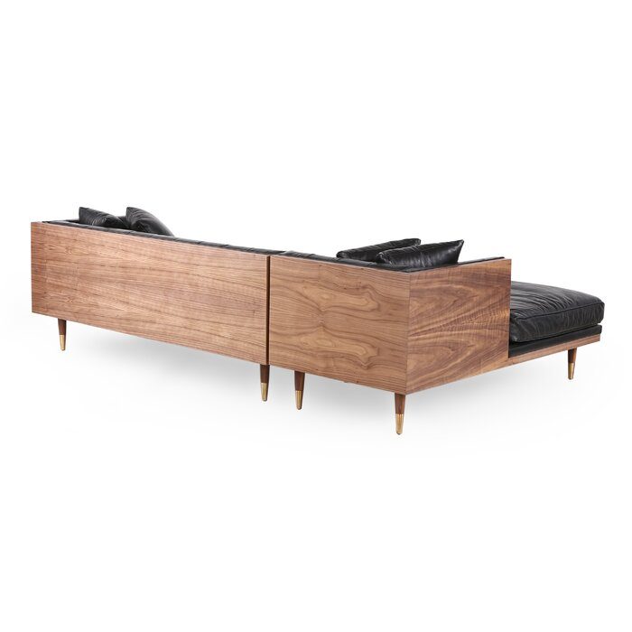 Lennox 2-Piece Leather Chaise Sectional